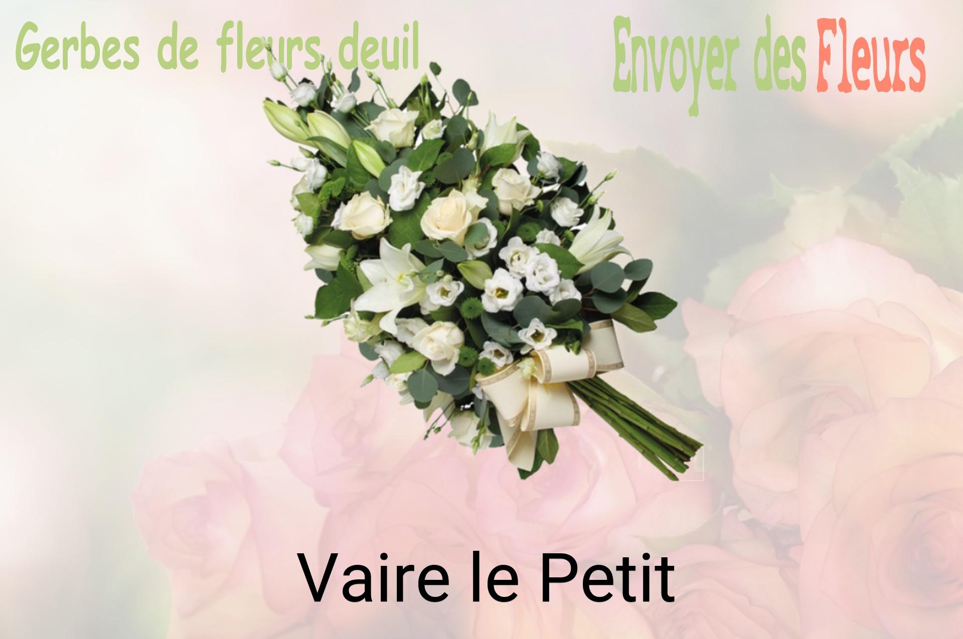 Gerbe de fleurs de deuil livrée à Vaire-le-Petit